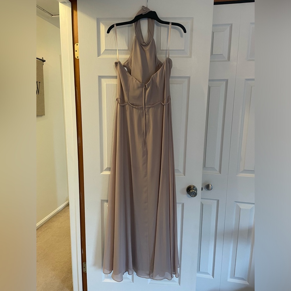 Kennedy Blue Bridesmaid Dress Color Latte Size 12 - Picture 2 of 2